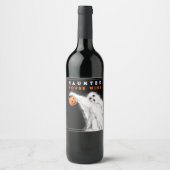 Halloween-Weinlabel Spuk House Weinetikett (Vorderseite)