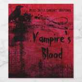 Halloween-Weinlabel Weinetikett (Einzelnes Label)