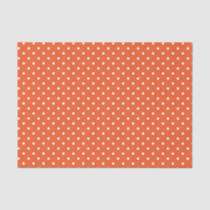 Halloween weiße Punkte auf orangefarbenem Hintergr Seidenpapier