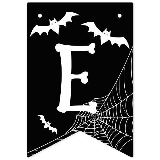 Halloween Welcome Mortals Black Lila Wimpelkette (Zweite Fahne)