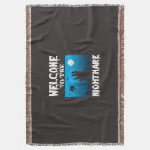 Halloween Welcome To The Nightmare Decke (Vorderseite Vertikal)