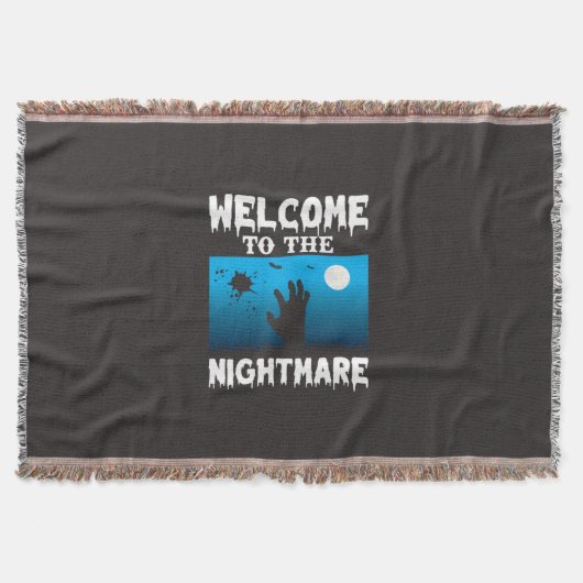 Halloween Welcome To The Nightmare Decke (Vorderseite)