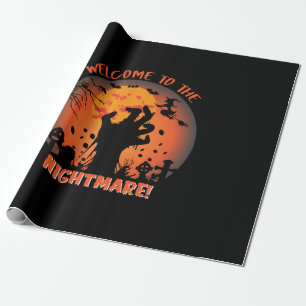 Halloween Welcome To The Nightmare Geschenkpapier