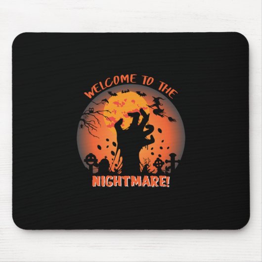 Halloween Welcome To The Nightmare Mousepad (Vorne)