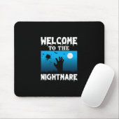 Halloween Welcome To The Nightmare Mousepad (Mit Mouse)