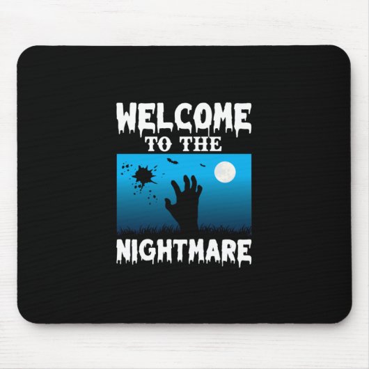 Halloween Welcome To The Nightmare Mousepad (Vorne)