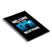 Halloween Welcome To The Nightmare Notizblock (Rechte Seite)