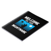 Halloween Welcome To The Nightmare Notizblock (Linke Seite)