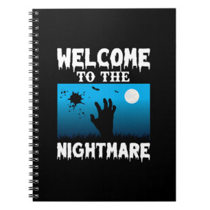 Halloween Welcome To The Nightmare Notizblock