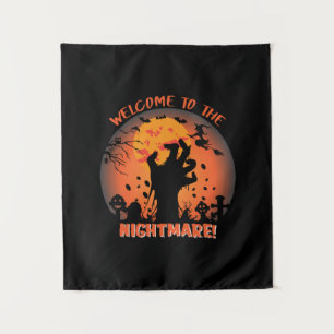 Halloween Welcome To The Nightmare Wandteppich
