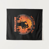Halloween Welcome To The Nightmare Wandteppich (Vorderseite (Horizontal))