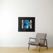 Halloween Welcome To The Nightmare Wandteppich (Beispiel (Horizontal))