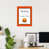 Halloween Welcome Wedding Sign Poster (Heimbüro)