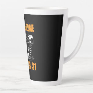 Halloween Welcome Zuhause Oktober Geburtstag Milchtasse