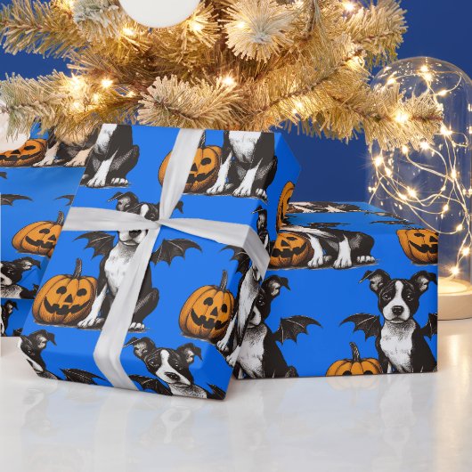 Halloween-Welpe Geschenkpapier (Feiertage)