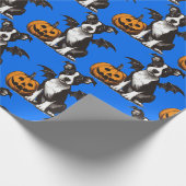 Halloween-Welpe Geschenkpapier (Ecke)