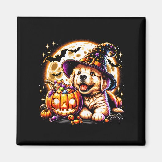 Halloween-Welpe Magnet (Vorne)
