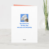 Halloween Welpe Niedlich Karte (Rückseite)