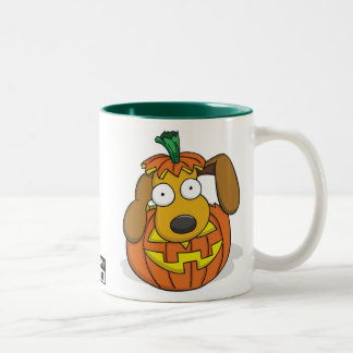 Halloween-Welpen-Tasse Zweifarbige Tasse