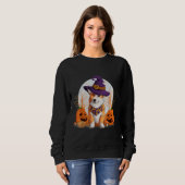 Halloween Welsh Corgi Costume Pumpkin Dog Corgi O Sweatshirt (Vorne ganz)
