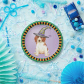 Halloween Welsh Springer Spaniel Pappteller (Party)