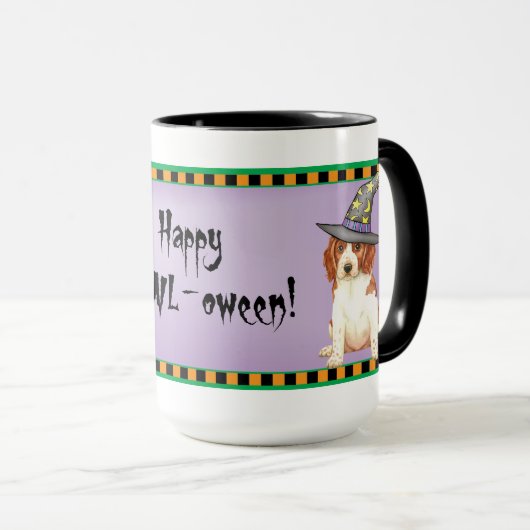 Halloween Welsh Springer Spaniel Tasse (VorderseiteRechts)