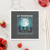 Halloween wenn Zombies uns jagen_1 Serviette (Beispiel)