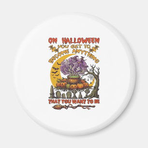 Halloween werde irgendetwas Kessel Katze Geist Kür Magnet