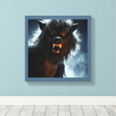Halloween - Werewolf 1 Leinwanddruck (Insitu (Holzboden))