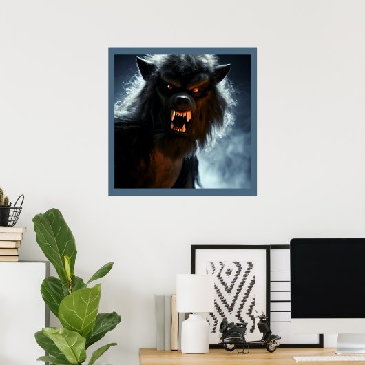 Halloween - Werewolf 1 Poster (Heimbüro)