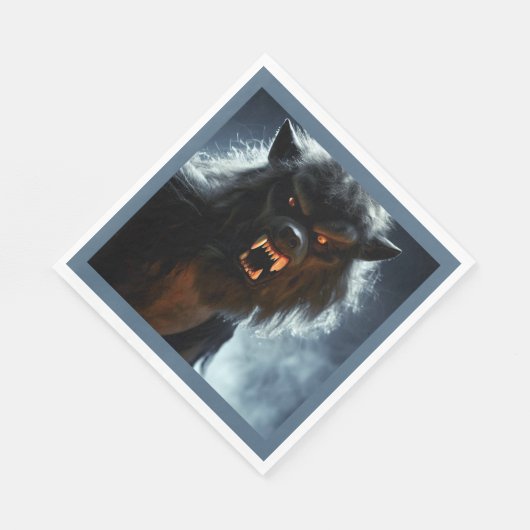 Halloween - Werewolf 1 Serviette (Ecke)