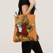 Halloween Werewolf Cat Tasche (Von Nahem)
