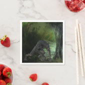 Halloween Werewolf Dark Forest Serviette (Beispiel)