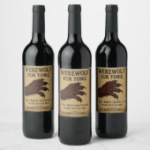 Halloween Werewolf Fur Tonic Potion Weinlabel Weinetikett (Flaschen)