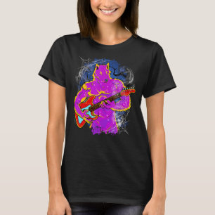 Halloween Werewolf Gitarrenmusik Lycanthrop T-Shirt