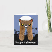 Halloween Werewolf Greeting Karte (Vorderseite)