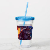 Halloween/Werewolf/Herbst/Acrylic Tumbler Acryltrinkbecher (Rückseite)