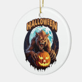 Halloween Werewolf Keramik Ornament (Links)