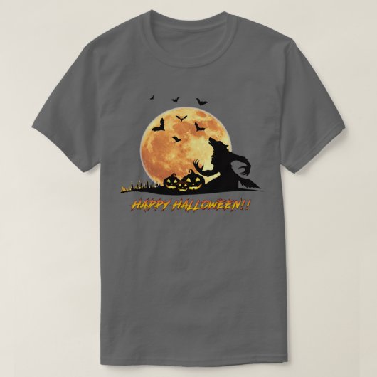Halloween Werewolf Moon Nino Ts TShirt (Design vorne)