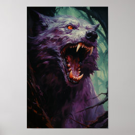 Halloween Werewolf Poster