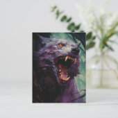 Halloween Werewolf Postkarte (Stehend Vorderseite)