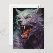 Halloween Werewolf Postkarte (Vorne/Hinten)