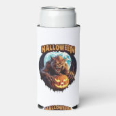 Halloween Werewolf Selters Dosenkühler (Seltzer Vorderseite)