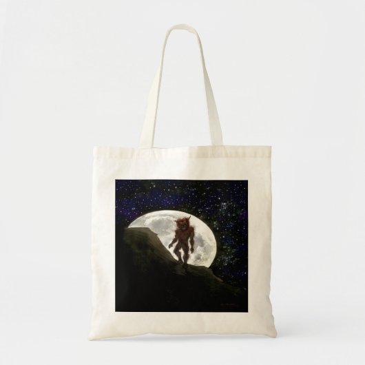 Halloween Werewolf Tote Bag Tragetasche (Vorne)