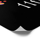 Halloween Werewolfs Blue Begrüßungszeichen Poster (Ecke)