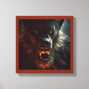 Halloween - Werwolf 3 Leinwanddruck
