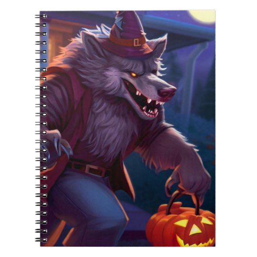 Halloween/Werwolf/Herbst/Herbst Notizblock (Vorderseite)
