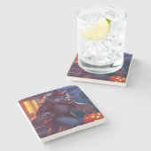 Halloween/Werwolf/Herbst/Herbst Steinuntersetzer (Seitenansicht)