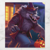 Halloween/Werwolf/Herbst/Herbst Weinetikett (Einzelnes Label)