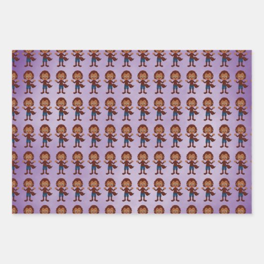 Halloween, Werwolf, Pumpkin Geschenkpapier Set (Vorderseite 2)